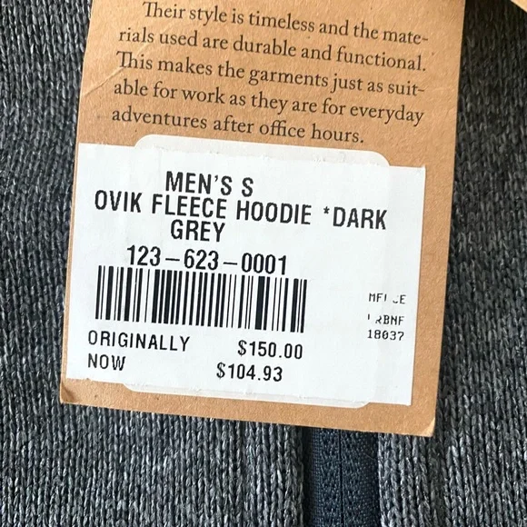 NWT Fjallraven Ovik Fleece Hoodie - Picture 15 of 16